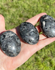 Beautiful Larvikite Crystal Palm Stone