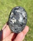 Beautiful Larvikite Crystal Palm Stone