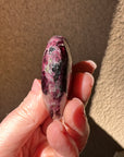 Rhodolite Garnet Heart Palm Stone