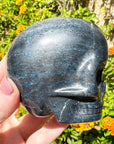 Blue Richterite Magical Child Crystal Skull Carved by Leandro de Souza