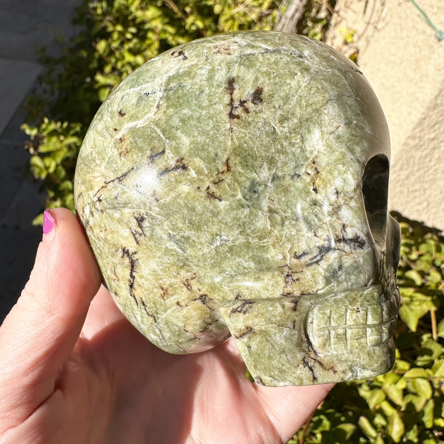 Triphilite Magical Child Crystal Skull Carved by Leandro de Souza