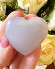 Blue Chalcedony Crystal Heart