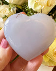 Blue Chalcedony Crystal Heart