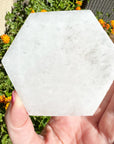 Hexagon Selenite Charging Plate or Pedestal 3"