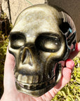 Gold Sheen Obsidian Crystal Skull
