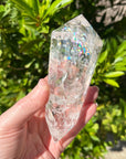 Rainbow Quartz Vogel Style Wand 12 Sided