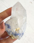 Natural Dumortierite Quartz Crystal Cluster Point