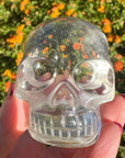 Ultra Clear Sirius Quartz Crystal Skull Carved by Leandro de Souza