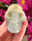 Blue Calcite Crystal Skull
