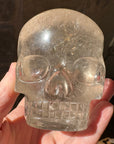 Golden Rutile Quartz Magical Child Crystal Skull Carved by Leandro de Souza