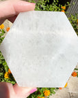 Hexagon Selenite Charging Plate or Pedestal 3"