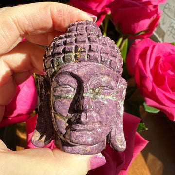 Precious Purpurite Buddha Carving
