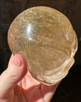 Golden Rutile Citrine Star Child Crystal Skull Carved by Leandro de Souza