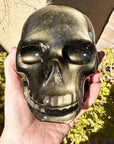 Gold Sheen Obsidian Crystal Skull