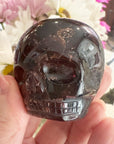 Garnet Magical Child Crystal Skull Carved by Leandro de Souza