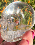 Ultra Clear Sirius Quartz Crystal Skull Carved by Leandro de Souza