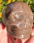 Pink Rutile Crystal Skull Carved by Leandro de Souza