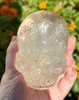 Lemurian Crystal Skull with Rainbows Carved by Leandro de Souza
