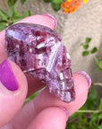 Pink Tourmaline Palm Skull by Igor de Souza