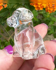 Sirius Quartz Crystal Puppy Carved by Leandro de Souza