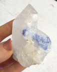 Natural Dumortierite Quartz Crystal Cluster Point