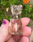 Citrine Crystal Kitten Carved by Leandro de Souza
