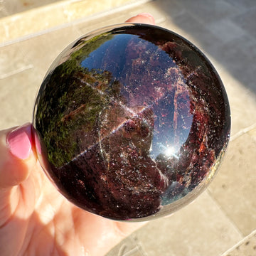 Large Star Garnet Sphere