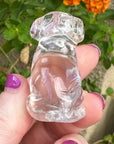 Sirius Quartz Crystal Puppy Carved by Leandro de Souza