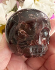Garnet Magical Child Crystal Skull Carved by Leandro de Souza