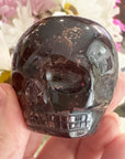 Garnet Magical Child Crystal Skull Carved by Leandro de Souza