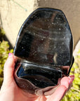 Gold Sheen Obsidian Crystal Skull