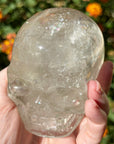 Lemurian Crystal Skull with Rainbows Carved by Leandro de Souza