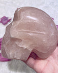 Rose Quartz Crystal Skull