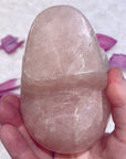 Rose Quartz Crystal Skull