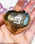 Gold Dipped Amethyst Geode Heart