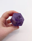 Polished Amethyst Generator Tower with Rainbows