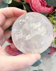 Clear Quartz Crystal Sphere with Rainbows