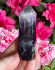 Purple Rainbow Fluorite Crystal Generator Tower