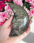 Large Gold Sheen Obsidian Moon