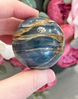 Rare Lemurian Aquatine Calcite Crystal Sphere