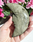 Large Gold Sheen Obsidian Moon