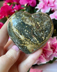 Jasper Crystal Heart with Druzy Pockets