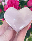 Rare Pink Phosphosiderite Crystal Heart