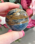 Rare Lemurian Aquatine Calcite Crystal Sphere