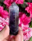 Purple Rainbow Fluorite Crystal Generator Tower