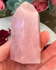 Rose Quartz Crystal Tower