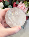 Clear Quartz Crystal Sphere with Rainbows