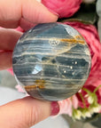 Rare Lemurian Aquatine Calcite Crystal Sphere