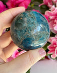 Blue Apatite Crystal Sphere