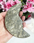 Large Gold Sheen Obsidian Moon